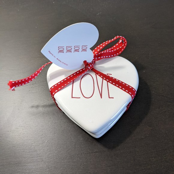 (2 for $20) NWT Rae Dunn LOVE Coasters - Picture 1 of 3
